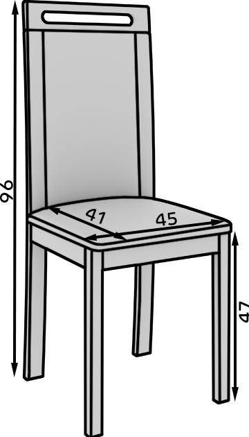 Actual product image ADRK Furniture Stuhl Nola VI