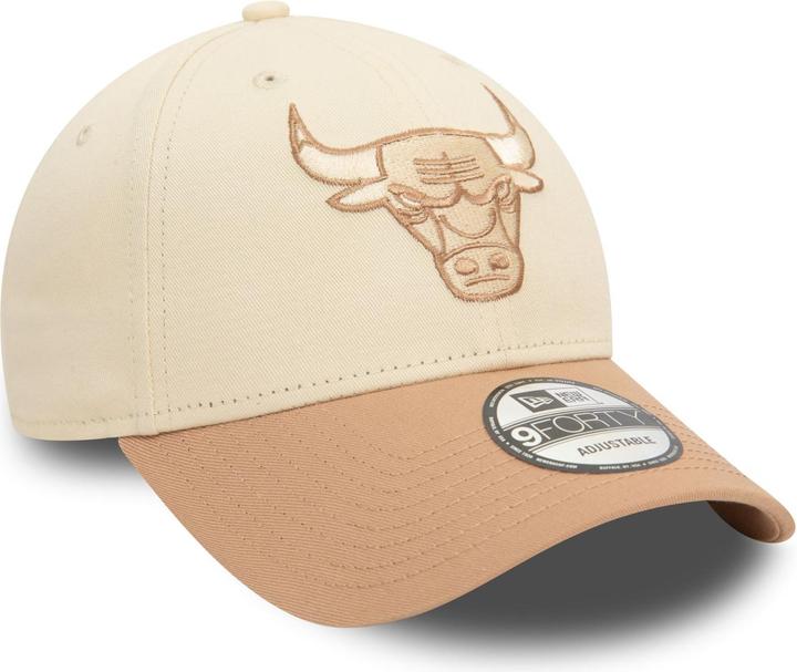 New Era 9Forty Strap Cap - COLOUR BLOCK Chicago Bulls beige