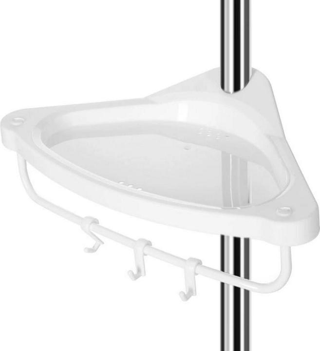Immagine prodotto Songmics Mensola telescopica per doccia BCB02SW bianco 25,0 x 35,0 x 85,0 - 300,5 cm
