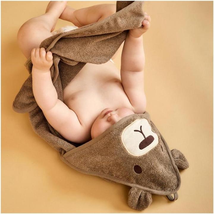Productafbeelding Nuuroo Aki overdekte babyhanddoek - Cobblestone