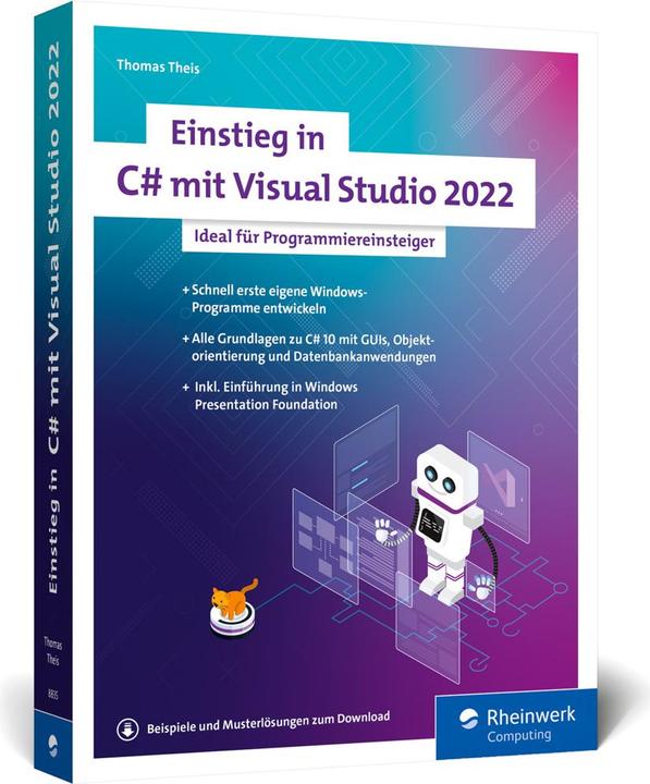 Immagine prodotto Einstieg in C# mit Visual Studio 2022 (Tedesco, Tommaso Teis, 2022)