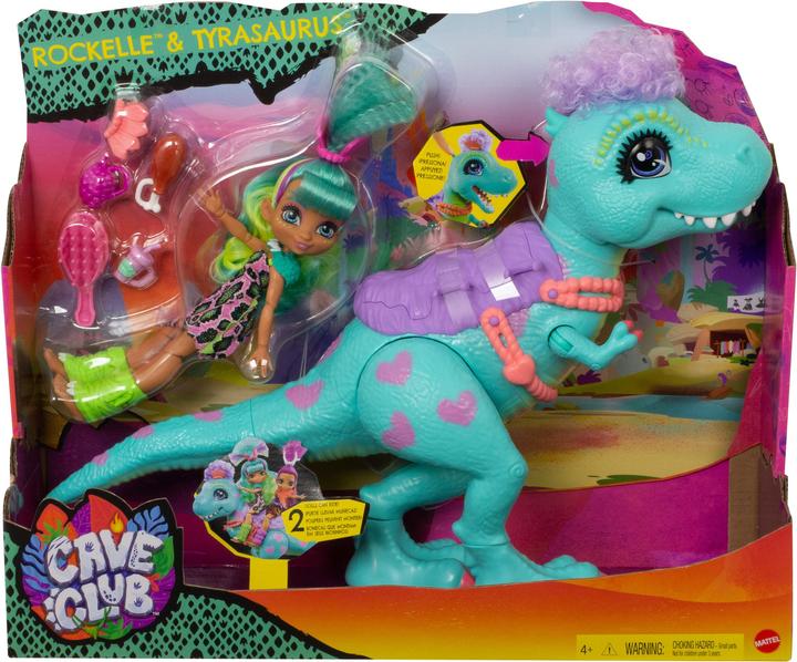 Image du produit Cave Club Rockelle & son T Rex - Mini-poupée - 4 ans et +