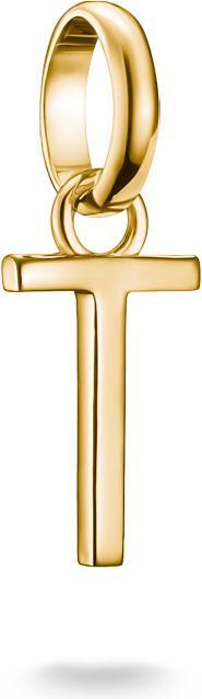 Thomas Sabo Charm-Anhänger Buchstabe T Connect vergoldet (Silber 925)