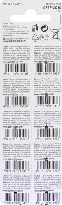 Actual product image GP Batteries Alkaline (10 pcs., LR44, 105 mAh)