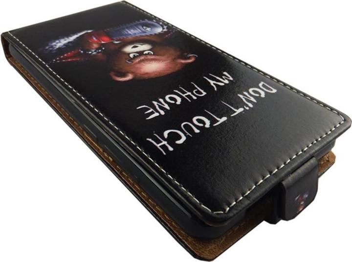 Actual product image König Design Wiko Lenny 4 Mobile Phone Case Protective Case Bear with Chainsaw Pocket Flip Cover Cases (Lenny 4)