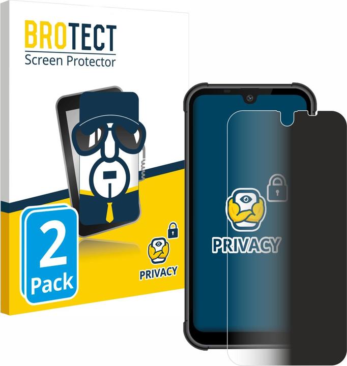 Produktbild BROTECT Sichtschutzfolie Anti-Spy Privacy Folie Blaulicht-Schutz (2 Stück, Beafon MX1)
