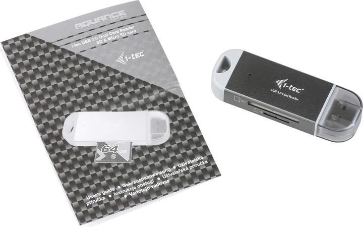 Actual product image i-tec USB 3.0 Dual Card Reader (USB 3.0)