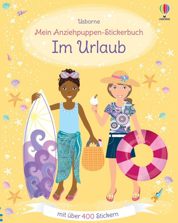 Mein Anziehpuppen-Stickerbuch: Im Urlaub