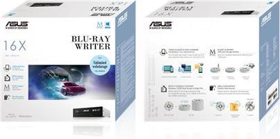 Image du produit ASUS BW-16D1HT/B EN VRAC SILENCIEUX (Lecteur Blu-ray, Lecteur de CD, Graveur de DVD, Graveur Blu-ray)