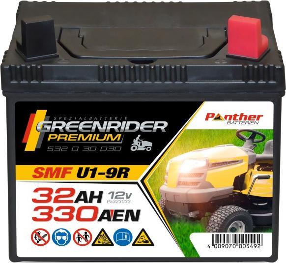 Produktbild Panther Batterien Rasentraktorbatterie AGM 53030 12V 32Ah (12 V, 32 Ah)