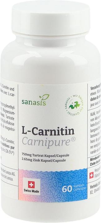 Produktbild Sanasis L-Carnitin Carnipure Original Kaps (60 Stück, Kapseln, 500 g)