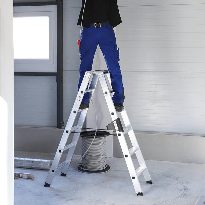 Produktbild Munk Stufen-Stehleiter beidseitig begehbar 2x9 Stufen (Stehleiter, 7.30 cm)