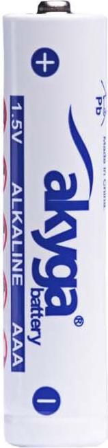 Actual product image Akyga AAA LR03 Mignon (AA)-Batterie Alkali-Mangan 1300 mAh 1.5 V 4 St. (4 pcs., AAA, 1300 mAh)