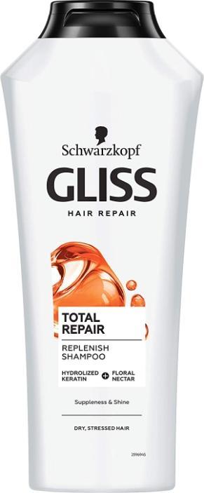 Schwarzkopf Gliss Kur Total Repair (400 ml, Flüssiges Shampoo)