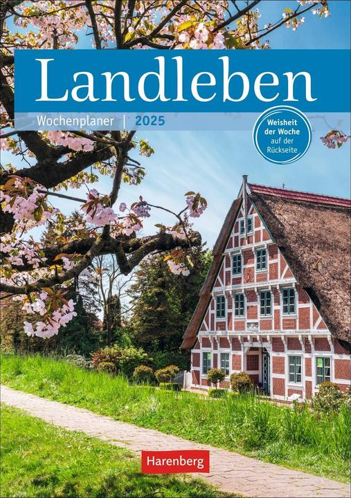 Produktbild Harenberg Landleben Wochenplaner 2025 - 53 Blatt mit Weisheit der Woche auf der Rückseite (Deutsch)