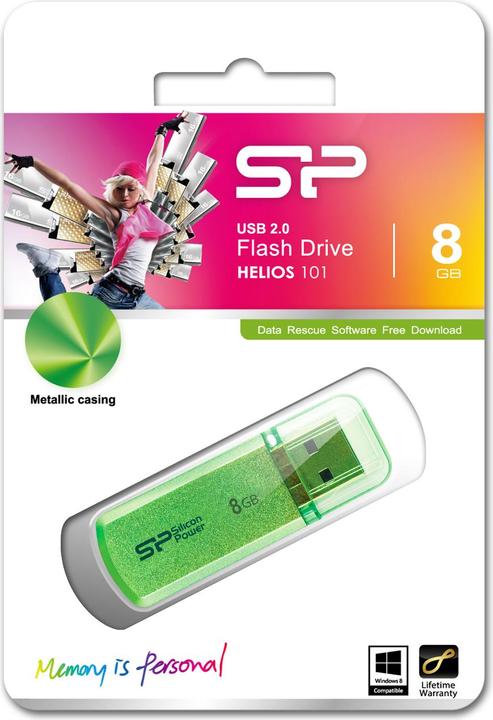 Actual product image Silicon Power Helios 101 - USB Flash Drive (8 GB, USB-A)