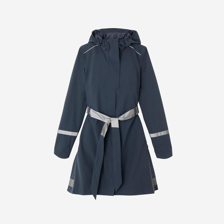 Produktbild Btwin Regentrenchcoat City 940 wasserdicht Damen marineblau (L)