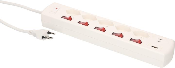 Immagine prodotto Max Hauri Interruttore multiplo (5 x, Tipo 13, 1.50 m)