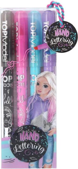 Image du produit Depesche Handlettering Set Top Model 4 crayons (Noir, Violet, Pink, Turquoise, 4 x)