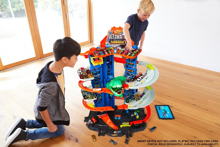 Immagine prodotto Hot Wheels Parcheggio della City Megacity con attacco di T-Rex