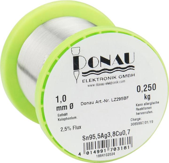 Image du produit Donau Etain de soudure sans plomb Ag3,8 bobine 250 g (Souder)