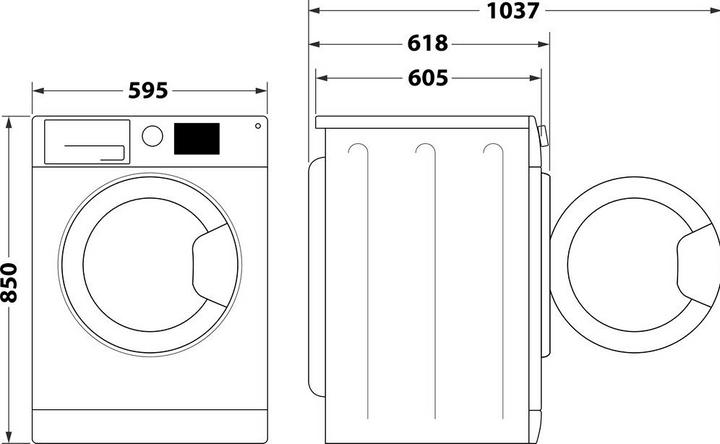 Actual product image Mio Star WM8B (8 kg, Left)