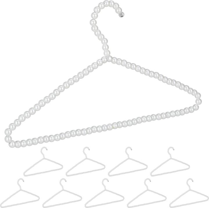 Relaxdays Cintres perles (10 x)