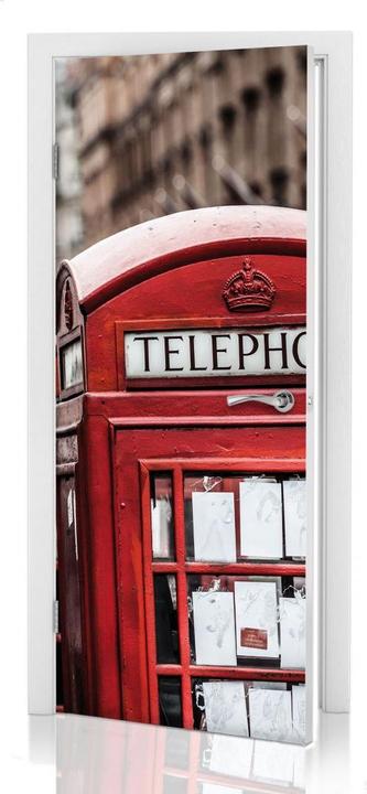 Actual product image Trenddeko British phone booth (91 x 200 cm)