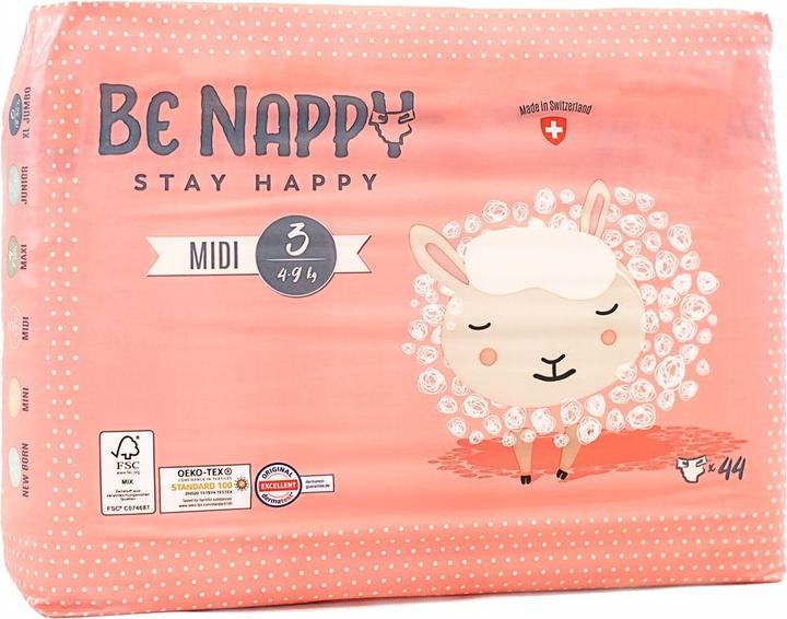 Produktbild Be Nappy Windel (Gr. 3, Monatsbox, 176 Stück)