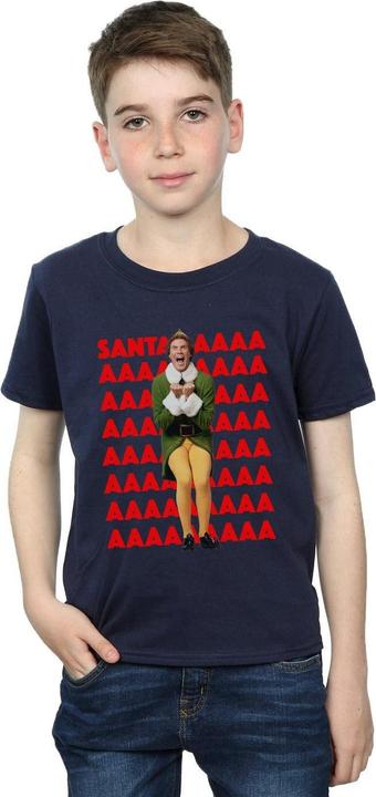 Immagine prodotto Elf Buddy Santa Scream Maglietta Ragazzi (152, 158)