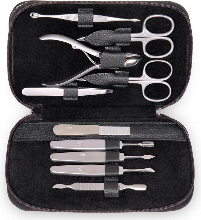 Produktbild Sacher TR600R.1504 - 10-teilig Maniküretui Manikürenset schwarz Leder