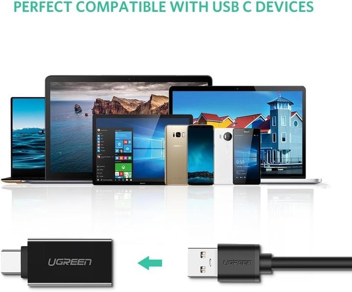 Produktbild Ugreen USB-C 3.1 zu USB-A 3.0 Buchse Adapter (USB Typ-C, USB 3.0, 16 cm)
