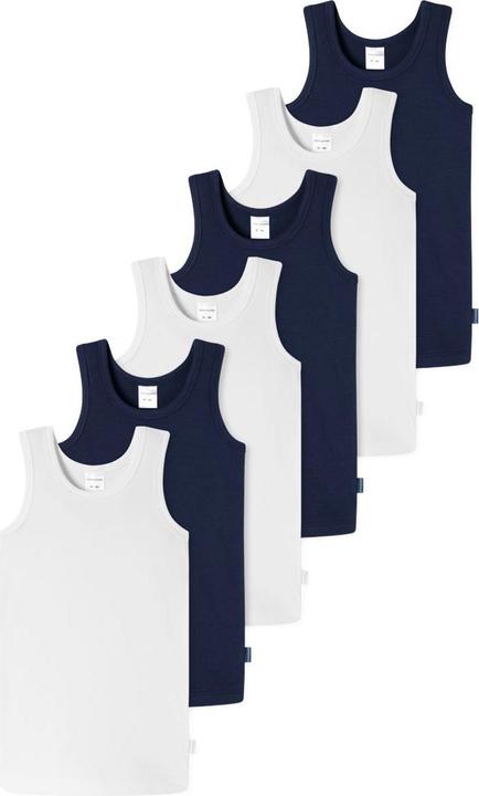 Produktbild Schiesser 6er Pack Kids Boys 95/5 Organic Cotton Unterhemd (92)