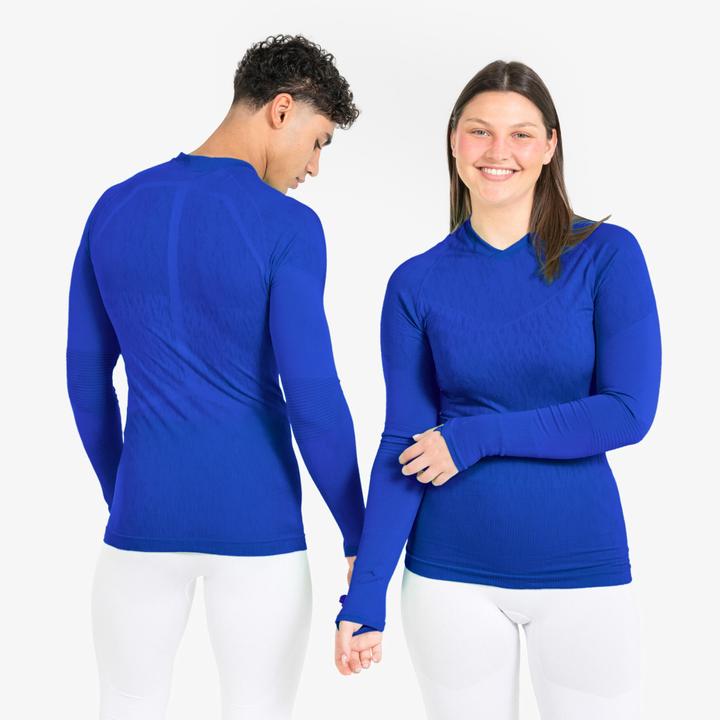 Actual product image Kipsta Ladies/men's football functional shirt long sleeve - Keepdry indigo blue (XXL)