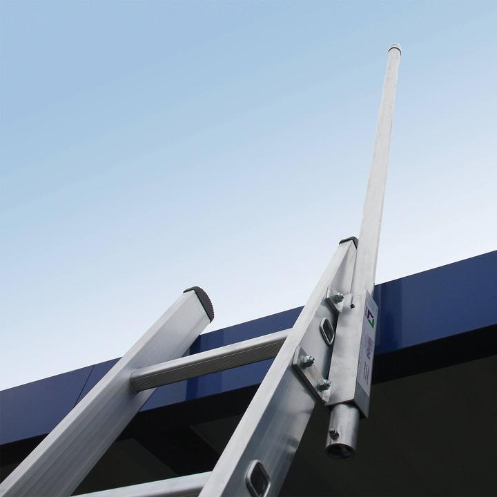 Produktbild Munk Ausstiegsholm einschiebbar für Anlegeleitern ab 73-mm-Holm Anbau schräg links (Anlegeleiter, 135 cm)