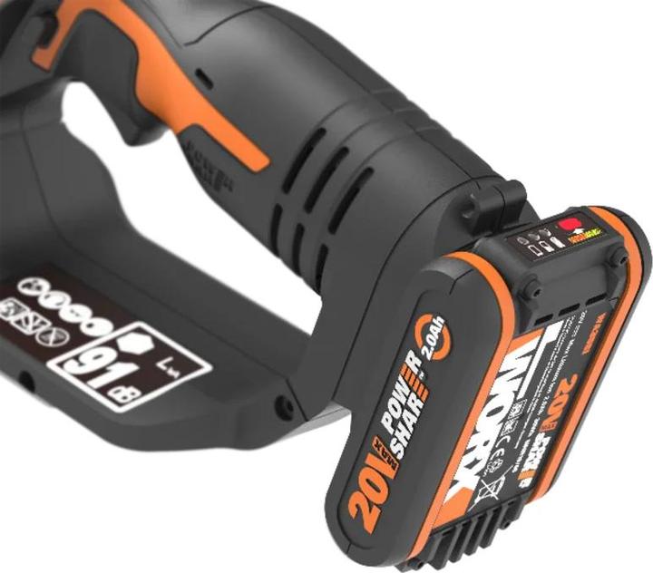 Image du produit Worx Scie à élaguer sans fil à une main (Tronçonneuse à batterie)