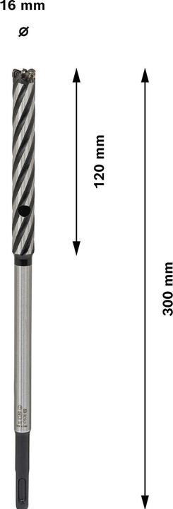 Image du produit Bosch Professional Zubehör Forets PRO SDS plus Rebar Cutter, 16 x 120 x 300 mm (16 mm)