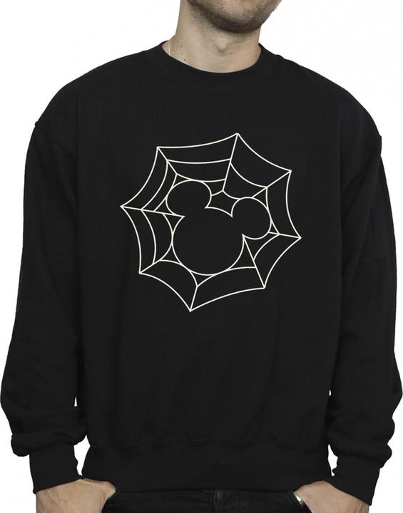 Actual product image Disney Mens Mickey Mouse Spider Web Sweatshirt (L)