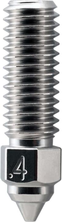Actual product image MicroSwiss Micro Swiss Brass Plated Wear Resistant Nozzle for Creality K1, K1 Max, CR-M4 (Blast pipe)