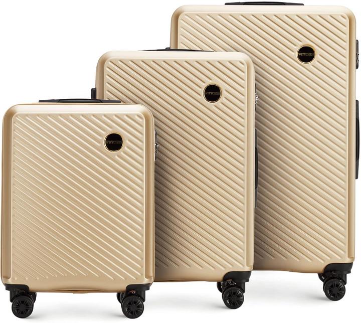 Produktbild Wittchen 3-teiliges Kofferset Circle Line (96 l, Handgepäck (bis 50l), M (50 - 90l), L (90 - 115l))