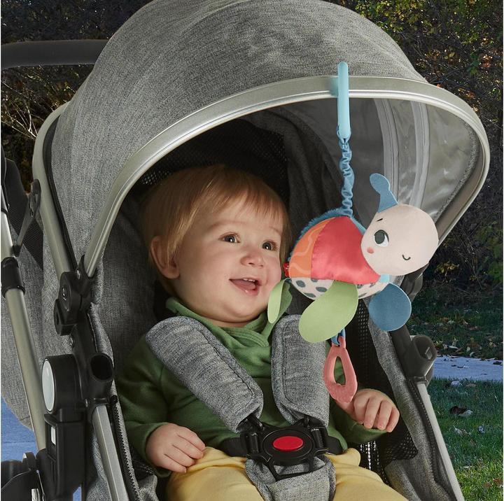 Immagine prodotto Fisher-Price Giocattolo da carrozzina Planet Friends Fleet Turtle con dettagli sensoriali per neonati