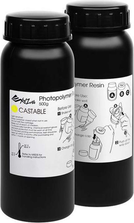 XYZprinting UV Resin Nobel Superfine (2 x 500ml) (Gelb, 500 g)
