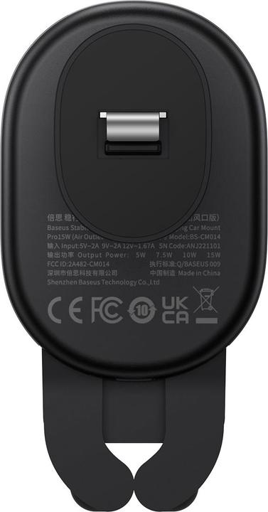 Produktbild Baseus Stable Gravitational Wireless Charging Car Mount Pro 15W (black)