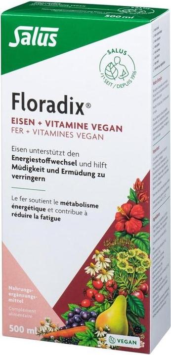 Produktbild Salus VEGAN Eisen + Vitamine Fl 500 ml (1 Stück, Flüssigkeit, 990 g)