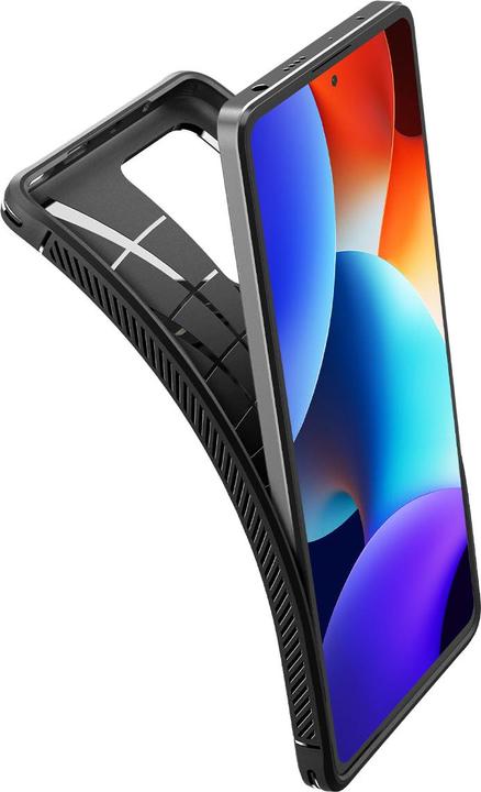 Actual product image Spigen Rugged Armor Xiaomi Redmi Note 12 Pro+ Plus 5g Matte Black (Xiaomi Redmi Note 12 Pro+)
