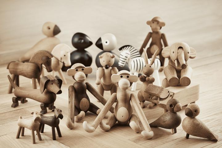 Actual product image Kay Bojesen Wood monkey small (19 x 20 cm)