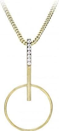 Actual product image Silver Cat Minimalist Gold Plated Cubic Zirconia Necklace SC523 (Chain. Pendant)