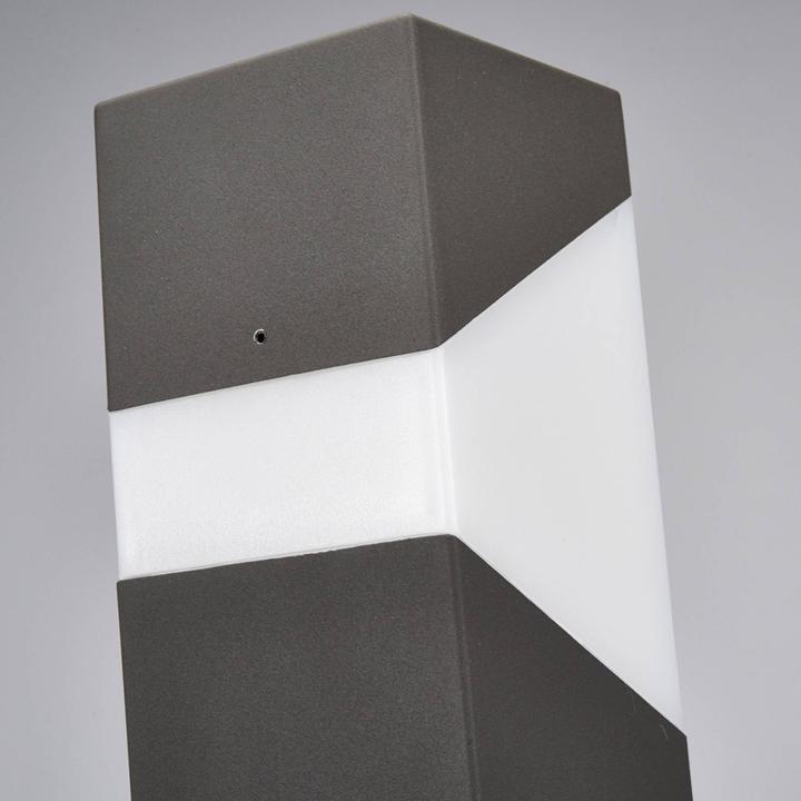 Actual product image Lucande Kiran Outdoor Garden Light w/Sensor H60 Graphite (790 lm, E27, IP44)
