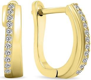 Produktbild Brilio Silver - Decent gold-plated earrings with zircons EA552Y