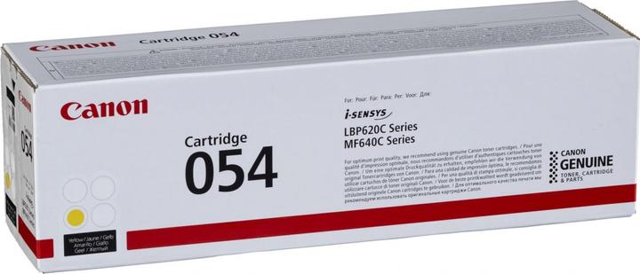 Actual product image Canon 054Y (Y)